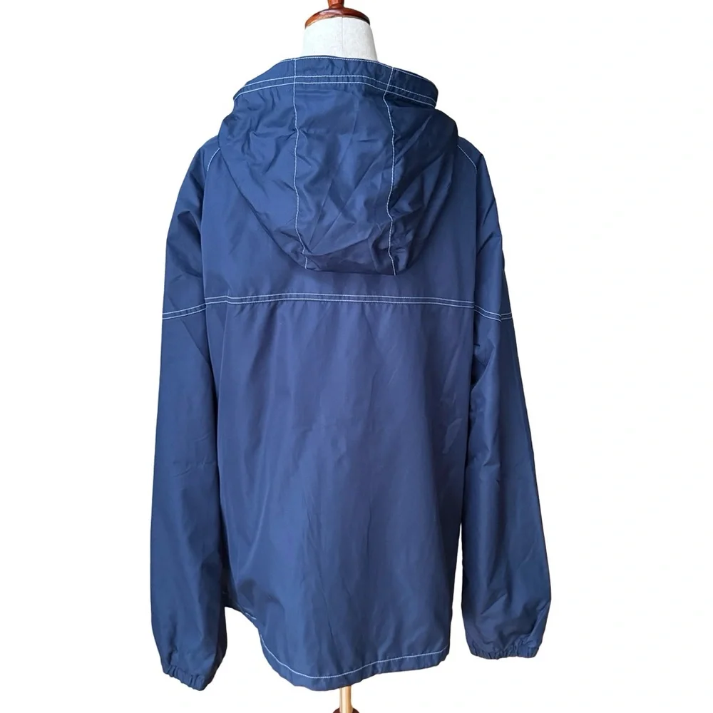 NWOT Walt Disney Windbreaker Men’s Medium Blue White Mesh Lined Zip Jacket - Picture 3 of 10